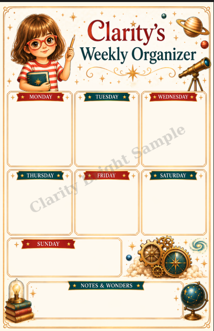 Weekly Organizer printable